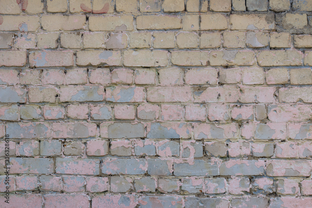Obraz premium the brick wall is old dirty not neat