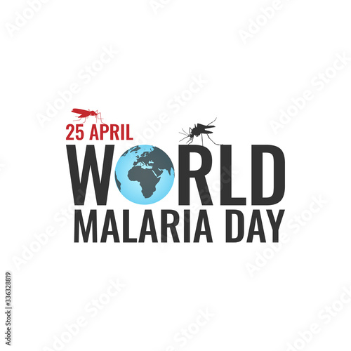 World malaria day background vector