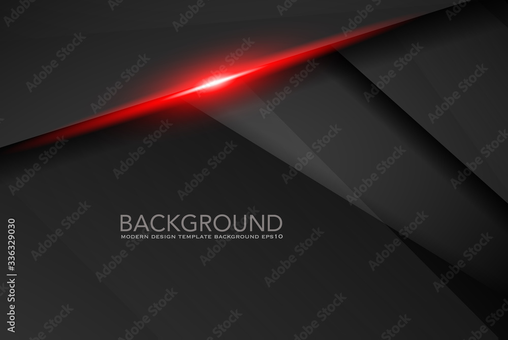 Abstract black technology concept design. Vector template background , abstract metallic red black frame layout design tech innovation concept background