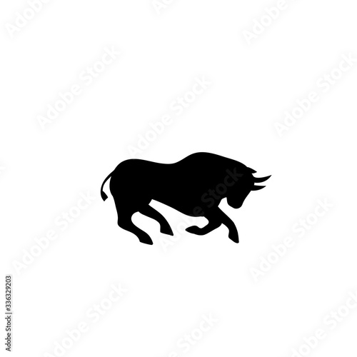 bull icon vector