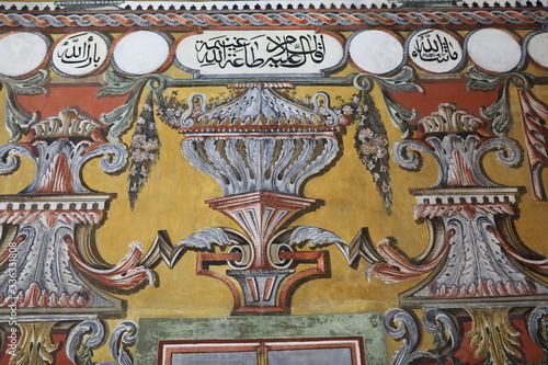 Tetova / Macedonia - August 20, 2020; Painted Mosque (Alaca Mosque) in Tetova, Macedonia