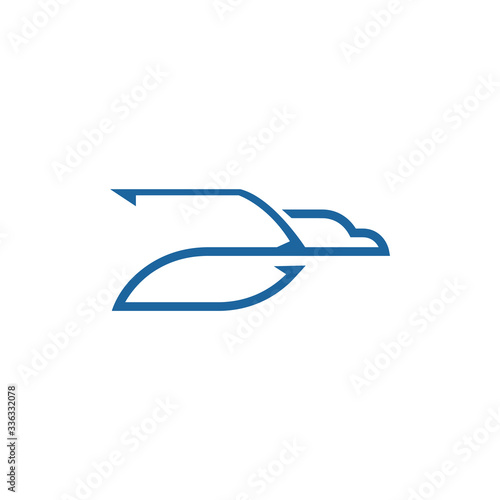 Minimalism Eagle Logo , Flat logo design, eagle line logo