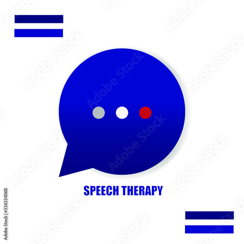 Speech Delay symbol, hospital treatment. Health care services