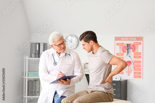 Young man visiting urologis...