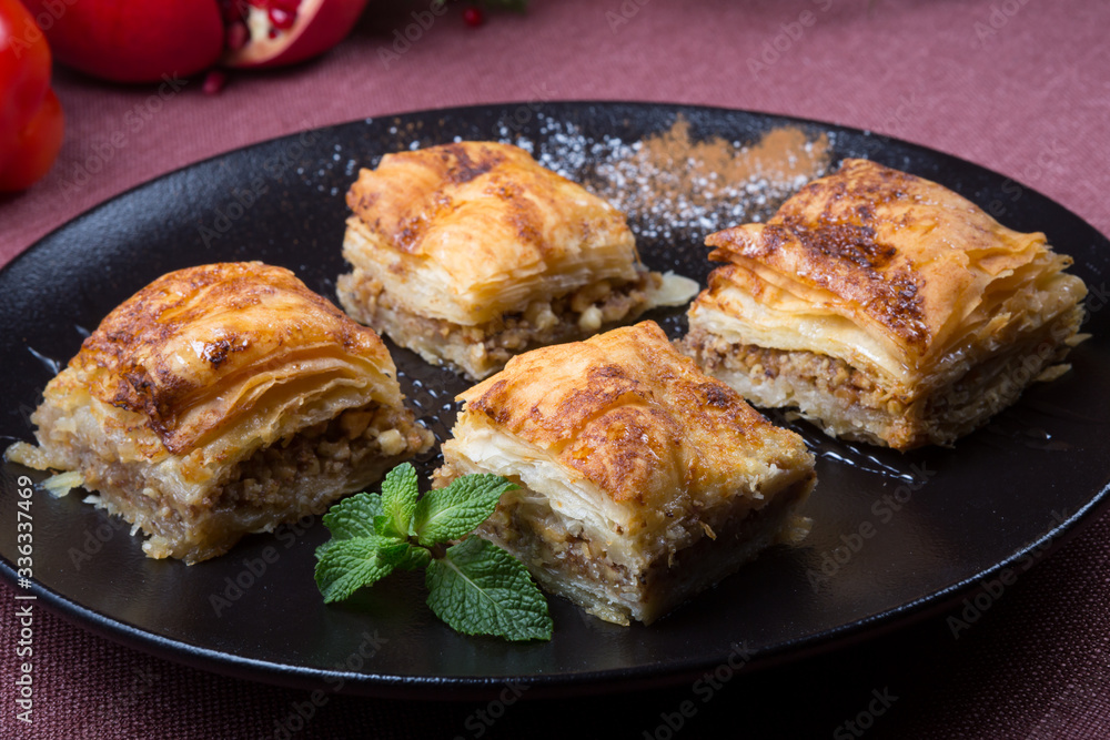 Turkish sweet dessert baklava