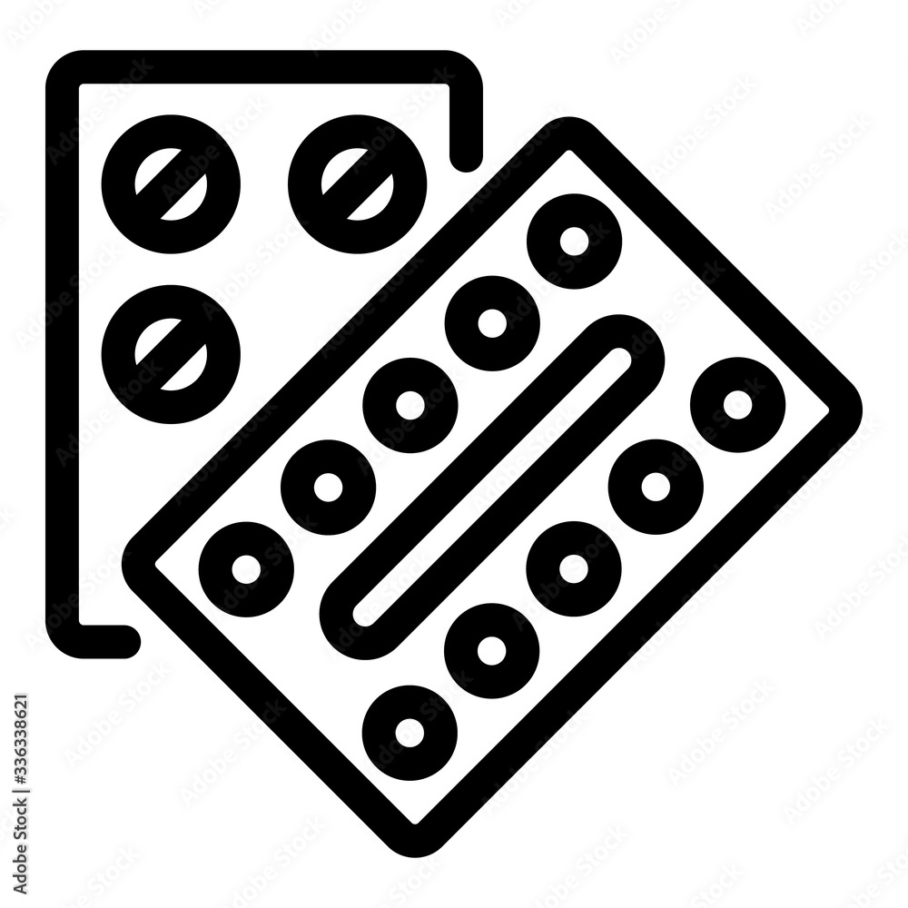 Vitamin pills icon. Outline vitamin pills vector icon for web design isolated on white background Vitamin pills icon. Outline vitamin pills vector icon for web design isolated on white background