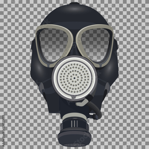 Realistic military Gas Mask. Personal protective equipment