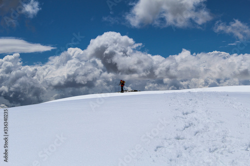 winter trip with snowshoes to Mount Besimauda or Bisalta