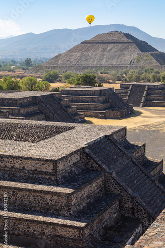 The Pyramids in ancient city of Teotihuacan in Mexico.