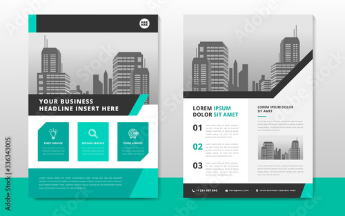 Corporate business flyer poster pamphlet brochure cover template design with blue color on a4 paper size. For marketing, business proposal, promotion, advertise, publication, cover page