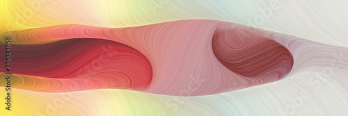 abstract artistic banner with pastel gray, sienna and old mauve colors. fluid curved lines with dynamic flowing waves and curves