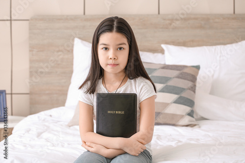 Cute little Asian girl with...