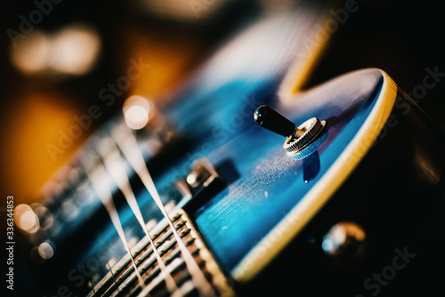 Closeup Dirty Body Electric Guitar 