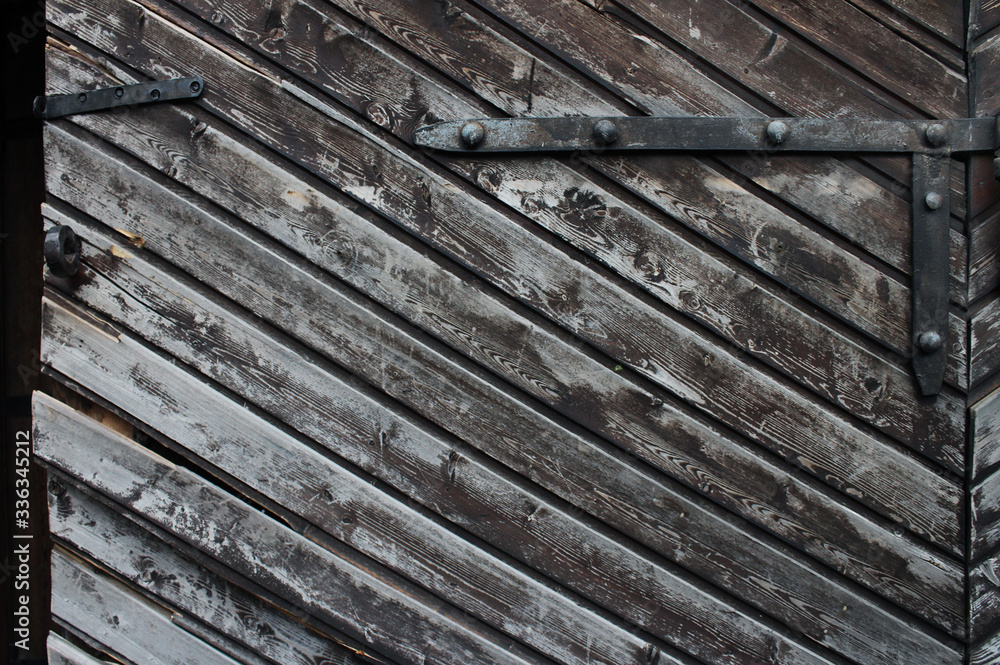 Background from old boards with cracked paint. The texture can be used as a background, in design, as a background for flat lay. Background from old boards with cracked paint. The texture can be used as a background, in design, as a background for flat lay.