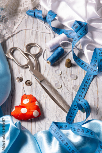 Принти на полотні Set of items for cutting and sewing