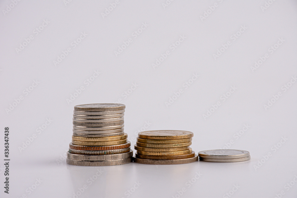 Coins isolated on white background Coins isolated on white background