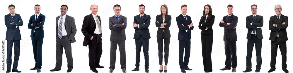group of successful business people isolated on white group of successful business people isolated on white