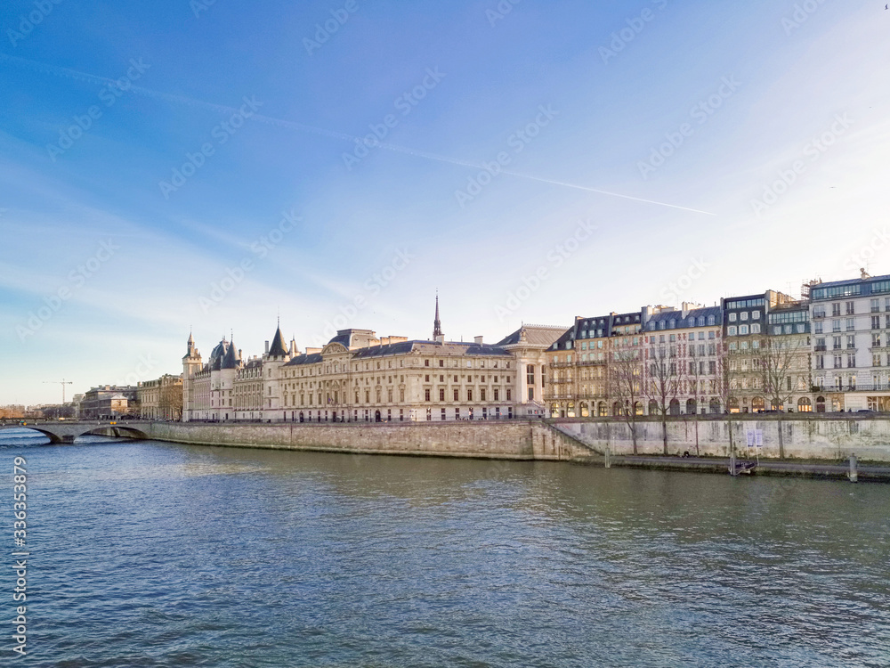 Fototapeta premium PARIS, FRANCE - November 17, 2019: Street view of Paris city, France.