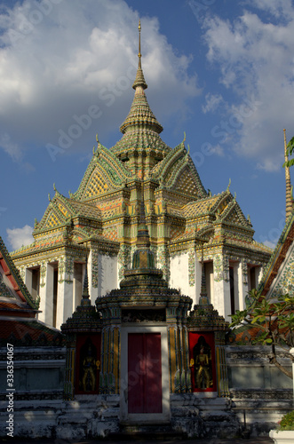 Famous entrance of Wat Pho gate, Bangkok, Thailand 