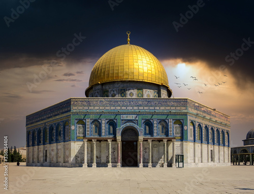 Storm Clouds over the Dome of the Rock in Jerusalem