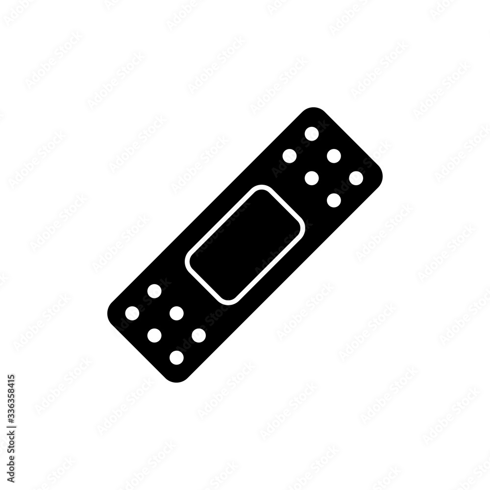 Plaster icon, logo isolated on white background Plaster icon, logo isolated on white background