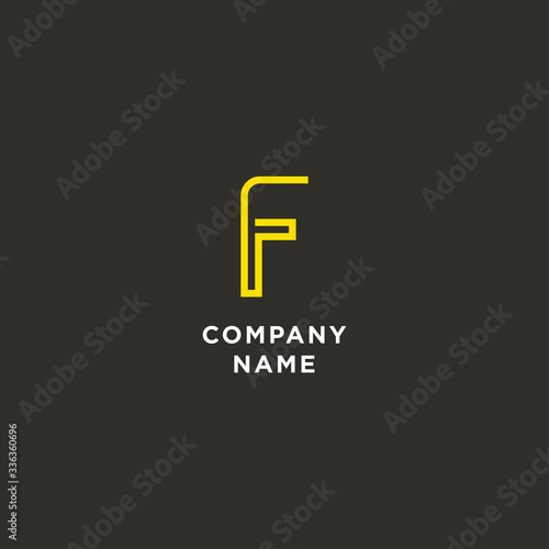 F logo template vector concept