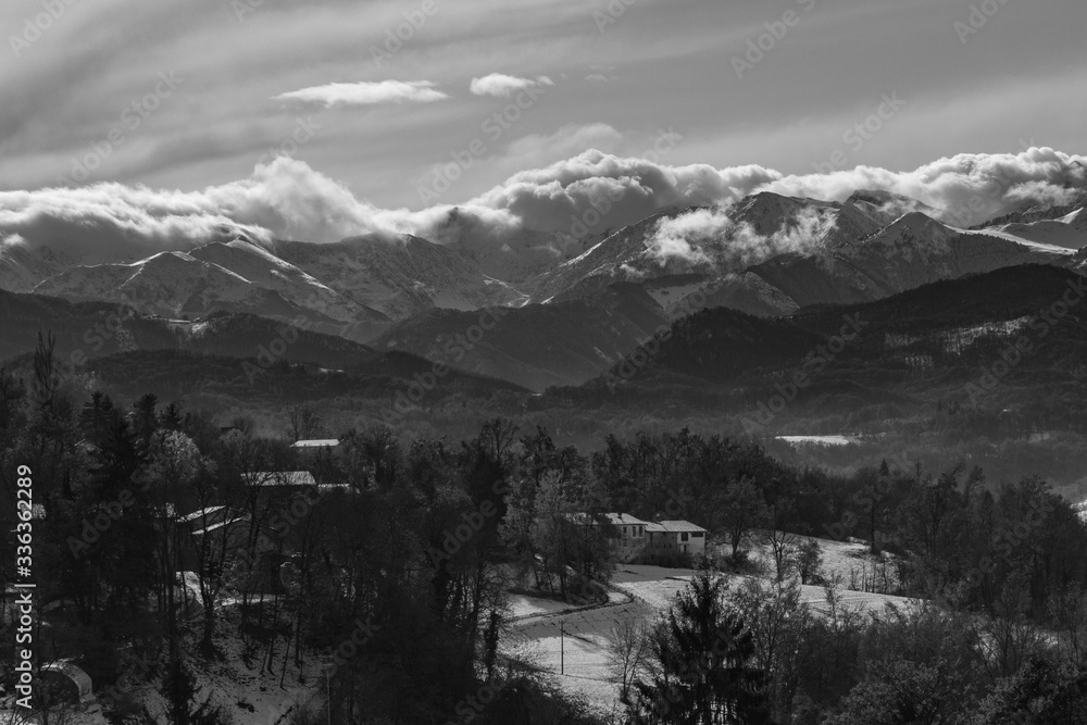 Ligurian Alps from Mondovì