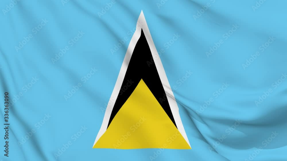 Saint Lucia flag is waving 3D animation. Saint Lucia flag waving in the wind. National flag of Saint Lucia. flag seamless loop animation. 4K Saint Lucia flag is waving 3D animation. Saint Lucia flag waving in the wind. National flag of Saint Lucia. flag seamless loop animation. 4K