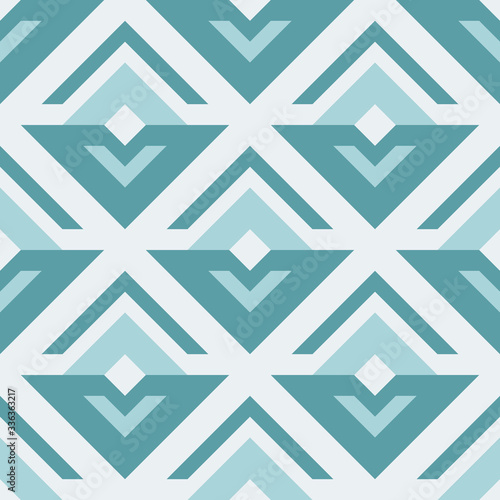 Geometric seamless retro pattern, abstract sprout or flower. Stock vector illustration for web, print, background and wallpaper, scrapbooking and wrapping paper.