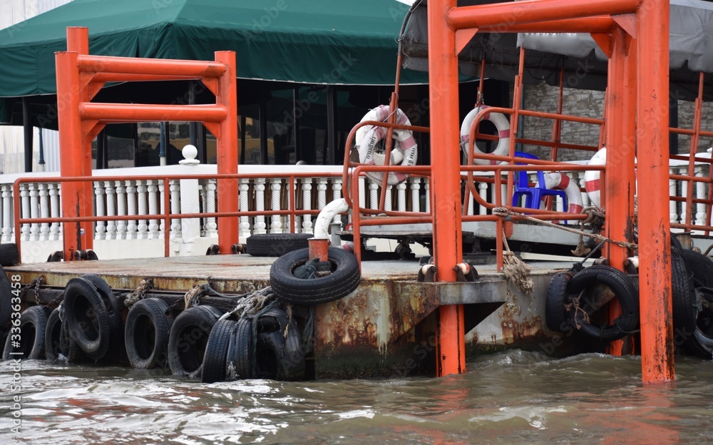 Small River Dock, Bangkok, Thailand