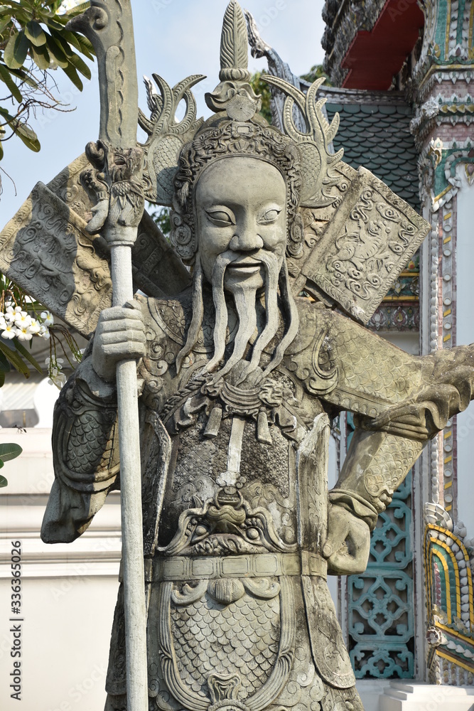 Wat Pho Temple Guardian Statue, Bangkok, Thailand 2