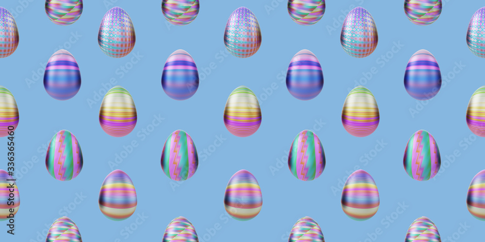 Colored easter eggs seamless pattern background Colored easter eggs seamless pattern background