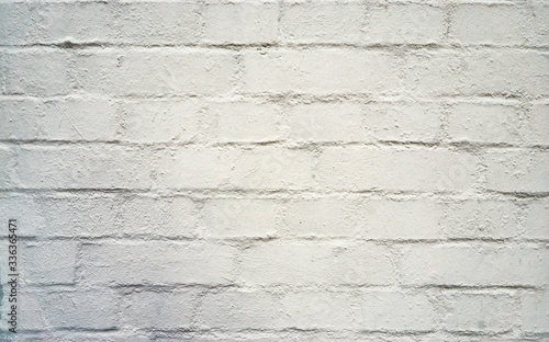 White brick wall perfect as a background.