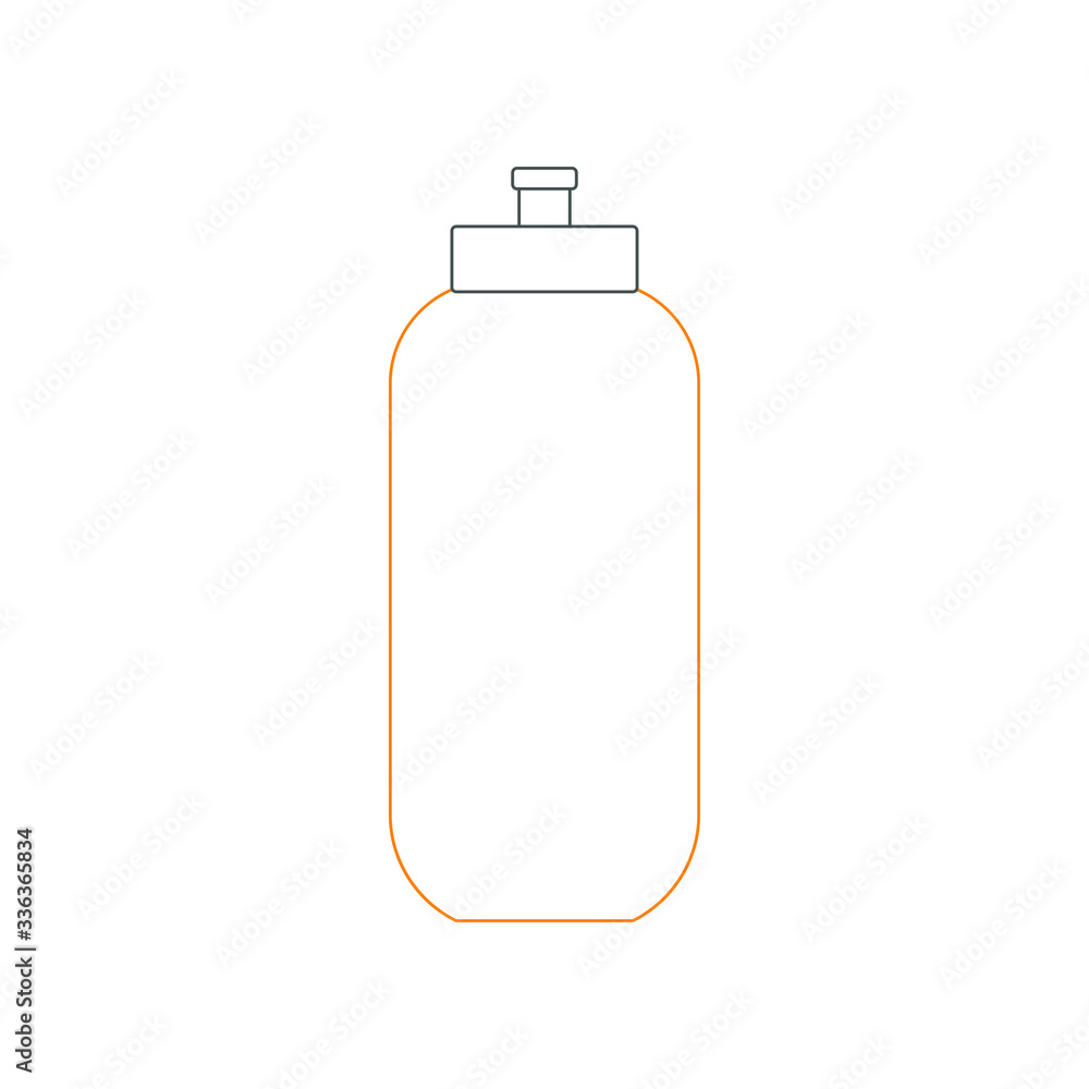 bottle for bicycle on white background vector