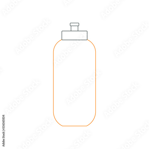 bottle for bicycle on white background vector