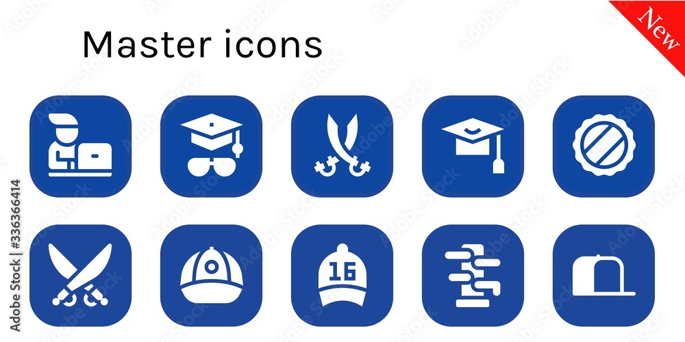 Modern Simple Set of master Vector filled Icons Modern Simple Set of master Vector filled Icons