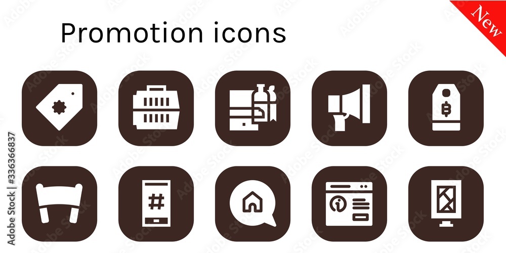 promotion icon set promotion icon set