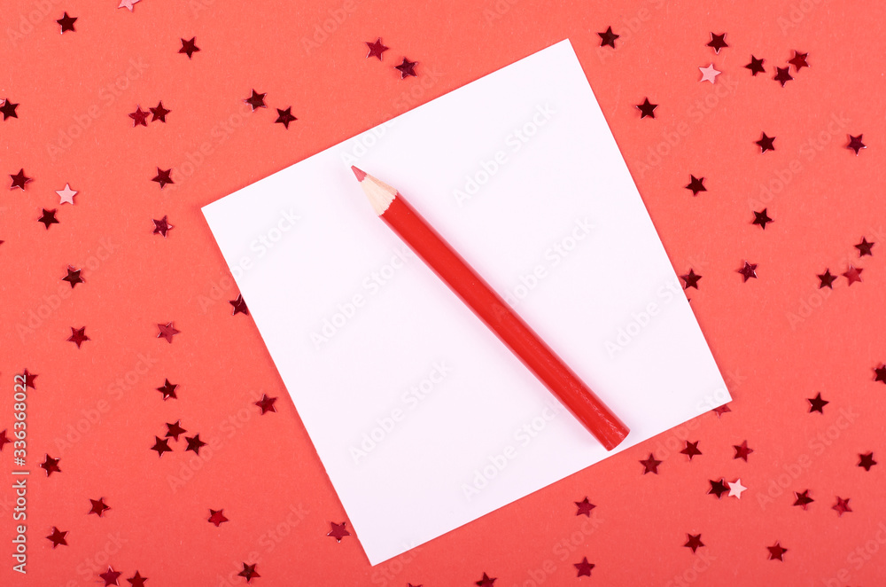 Pencil and letter with envelope. Pencil and letter with envelope.