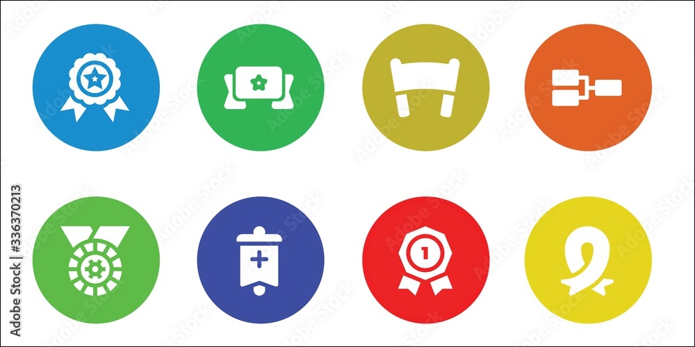 Modern Simple Set of medal Vector filled Icons Modern Simple Set of medal Vector filled Icons