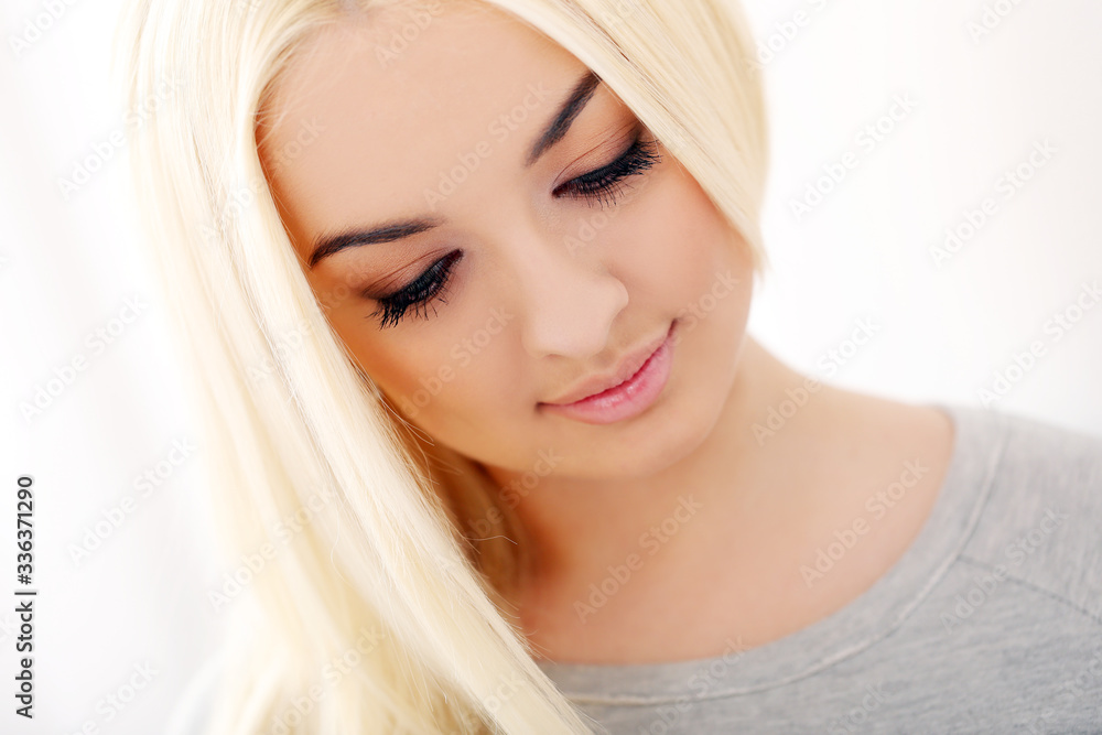 Gorgeous blonde with beautiful face Gorgeous blonde with beautiful face