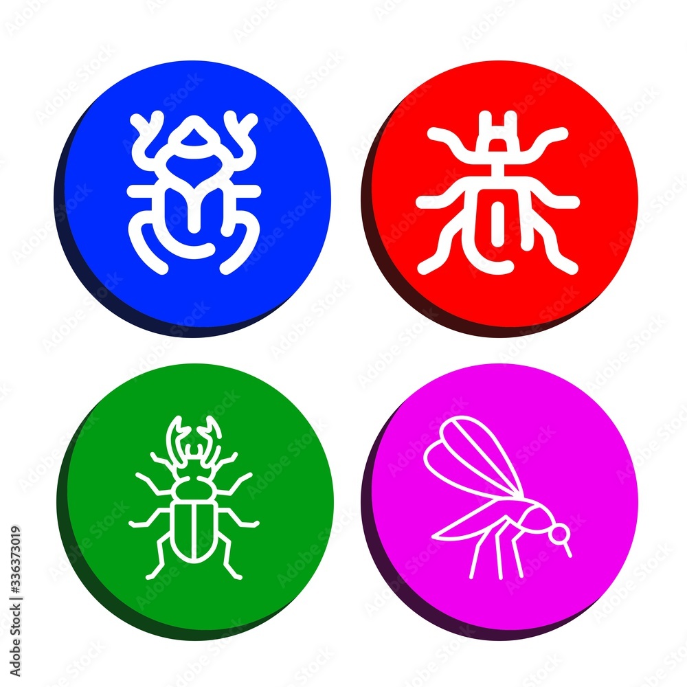 Set of parasitic icons Set of parasitic icons