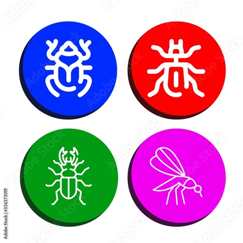 Set of parasitic icons