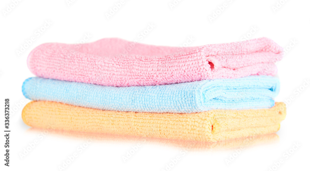 Colored cleaning rag. Colored cleaning rag.
