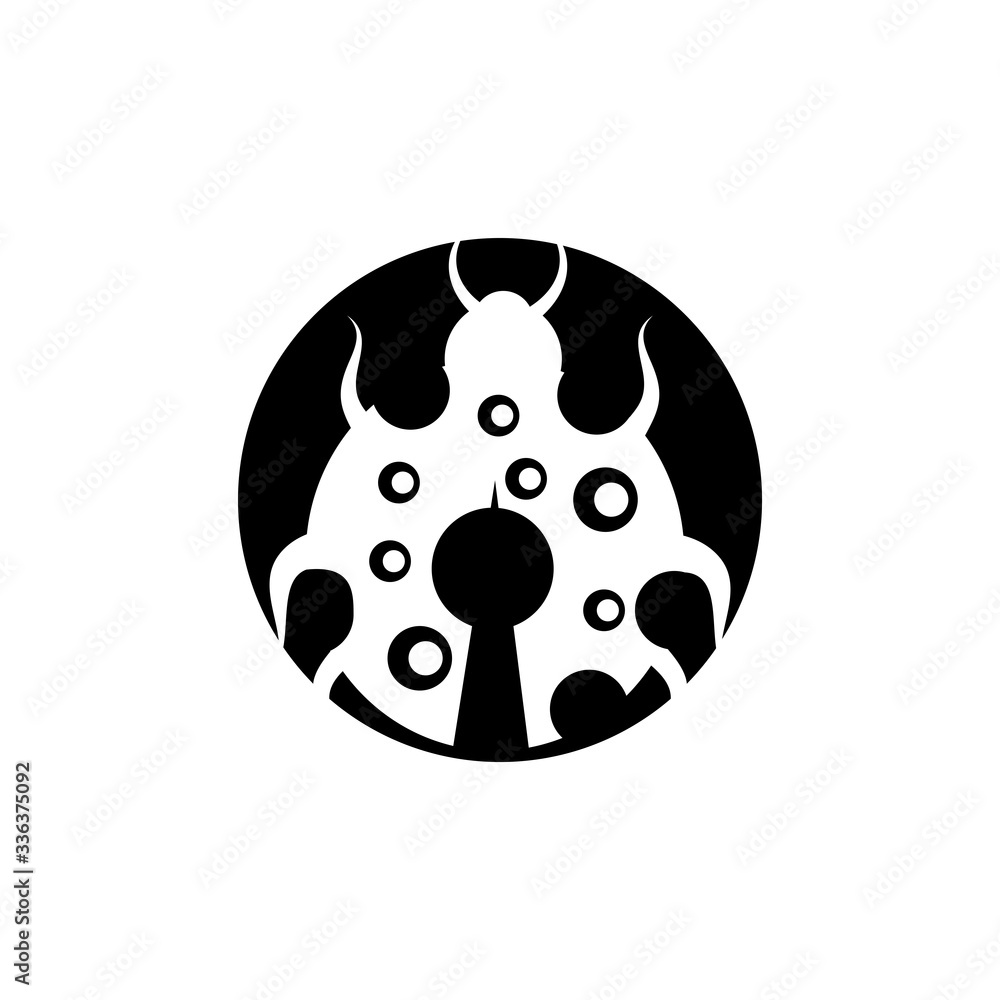 Fototapeta premium bug vector illustration icon design template