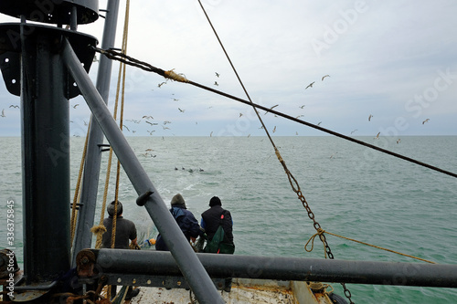 Fotografie, Obraz Fishermen at work