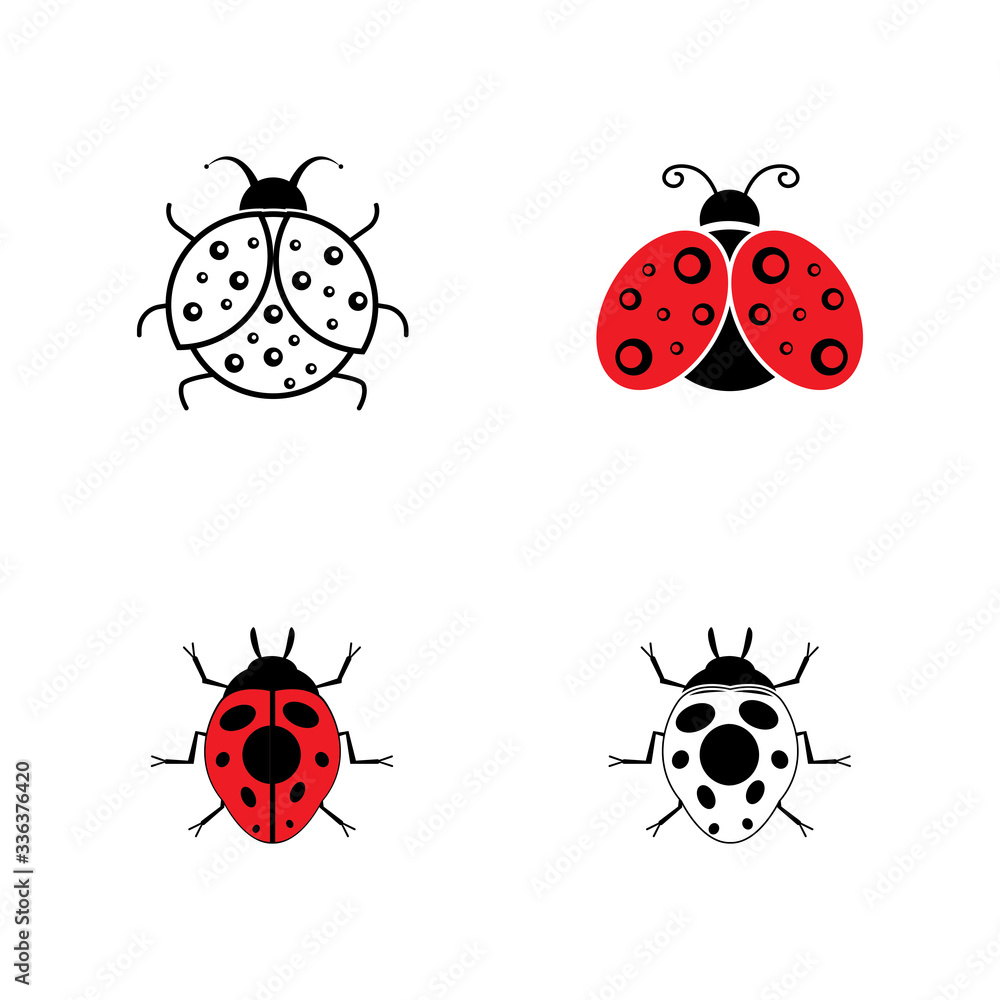 Fototapeta premium bug vector illustration icon design template
