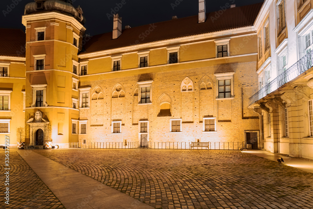 Royal Castle in Warsaw, monument on a World Heritage List. Famous place in Warsaw - capital of Poland.