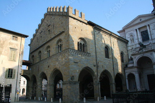 view of "Palazzo della Ragione" (palace of the reason) in Bergamo,Italy