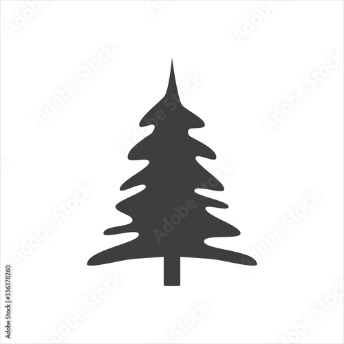 vector image of a tree on white isolate