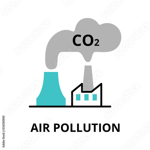 Infographic concept of Air Pollution